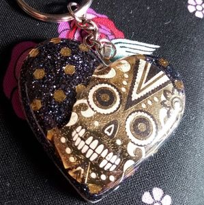 Puffy ❤ Keychain "Dia de los Muertos"